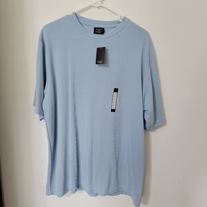 Haggar men's shirt size LG blue with tag